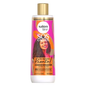 CONDICIONADOR SOS CACHOS ULTRA GLOSS SALON LINE DE REPENTE PRONTA 500ML