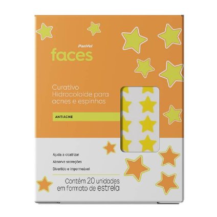 ADESIVO SECATIVO PARA ACNE DIVERTIDO PANVEL FACES