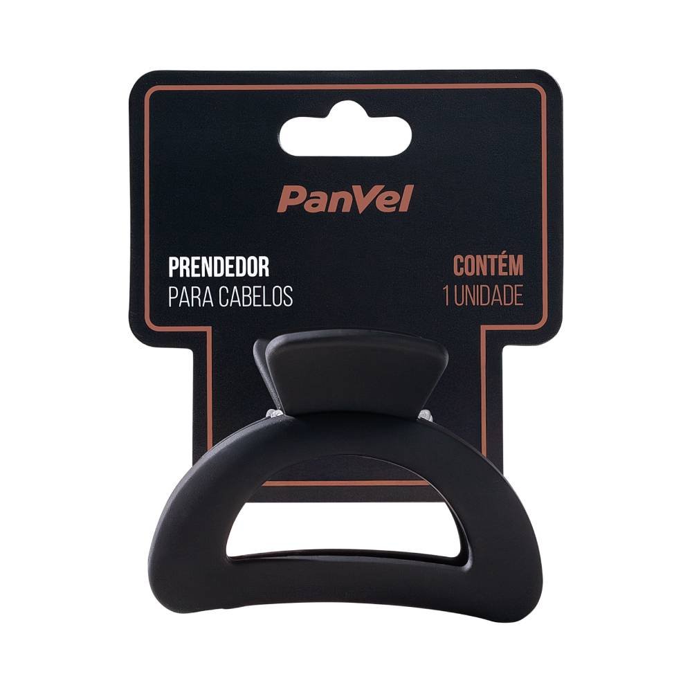 Piranha Para Cabelo De Plástico Tamanho Médio Cor Preto Panvel