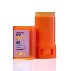 Protetor Solar Facial Stick Sallve 5 Fps 90 15g