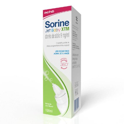 SORINE JET BABY XTM 0,9% SPRAY NASAL DE JATO CONTÍNUO 100ML
