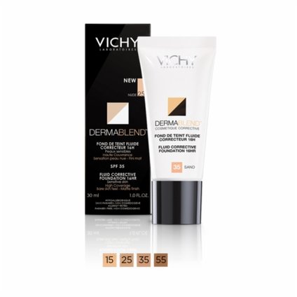VICHY DERMABLEND  BASE FLUIDA FACIAL COR 15 30 ML