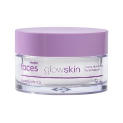 Creme Hidratante Facial Noturno Glicólico Panvel Faces Glow Skin 50g