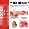BLUSH MULTIFUNCIONAL EM BASTÃO RICCA JELLY TINT 3 EM 1 PÊSSEGO 5G