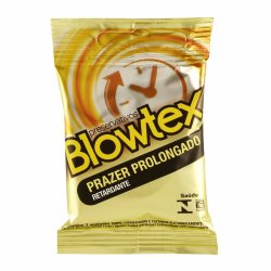 Preservativo Blowtex Prazer Prolongado Com 3 Unidades