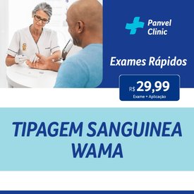 EXAME RÁPIDO TIPAGEM SANGUINEA WAMA
