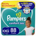 FRALDA PAMPERS CONFORT SEC MAX XXG 88 UNIDADES