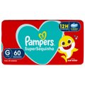 FRALDA PAMPERS SUPERSEQUINHA G COM 60 UNIDADES