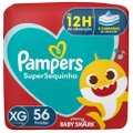 FRALDA PAMPERS SUPERSEQUINHA XG COM 56 UNIDADES