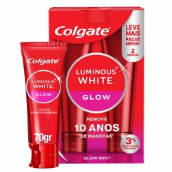 Kit Creme Dental Colgate Luminous White Glow 2 Unidades 70g Cada