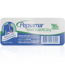 Antiácido Pepsamar Menta 50 Comprimidos Mastigáveis