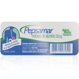 ANTIÁCIDO PEPSAMAR MENTA 10 COMPRIMIDOS MASTIGÁVEIS