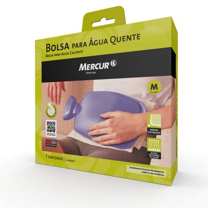 BOLSA PARA ÁGUA QUENTE MERCUR MÉDIA LILÁS 1,4 LITROS