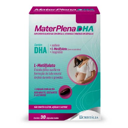 SUPLEMENTO ALIMENTAR MATERPLENA DHA 30 CÁPSULAS