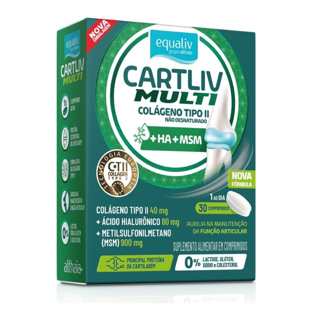 Suplemento Alimentar Cartliv Equaliv Multi 30 Comprimidos