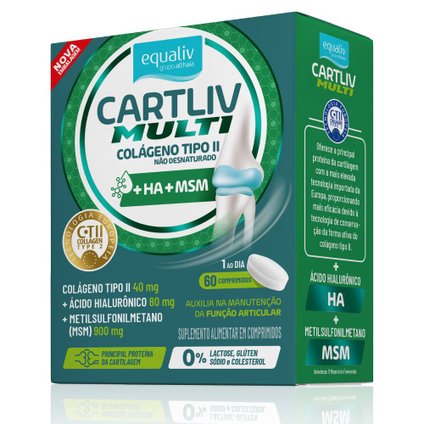 SUPLEMENTO ALIMENTAR CARTLIV EQUALIV MULTI 60 COMPRIMIDOS