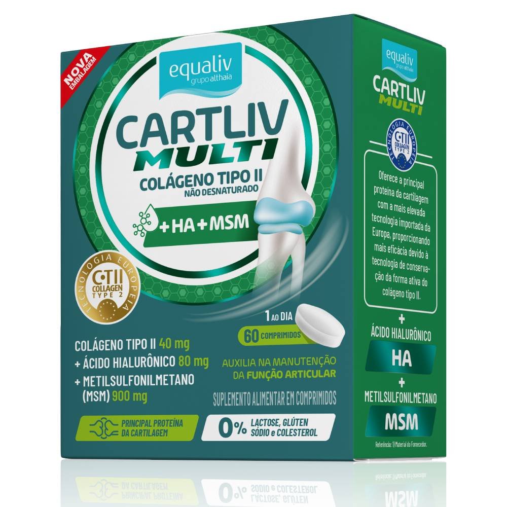 Suplemento Alimentar Cartliv Equaliv Multi 60 Comprimidos