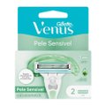 CARGA PARA APARELHO DEPILATÓRIO GILLETTE VENUS PELE SENSÍVEL COM 2 UNIDADES