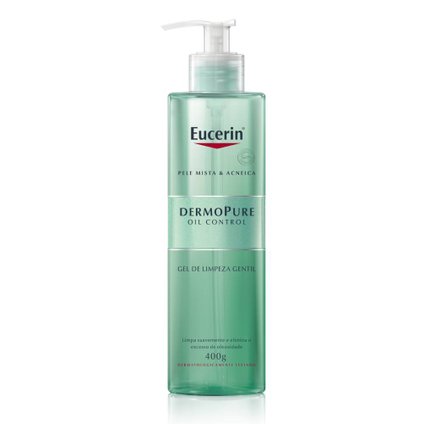GEL DE LIMPEZA FACIAL GENTIL EUCERIN DERMOPURE OIL CONTROL 400G