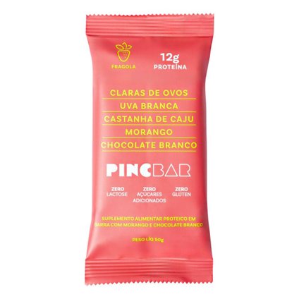 BARRA DE PROTEÍNA PINCBAR FRAGOLA 50G