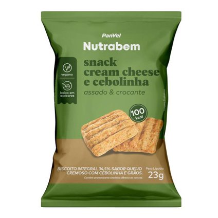 SNACK INTEGRAL CREAM CHEESE E CEBOLINHA 23G