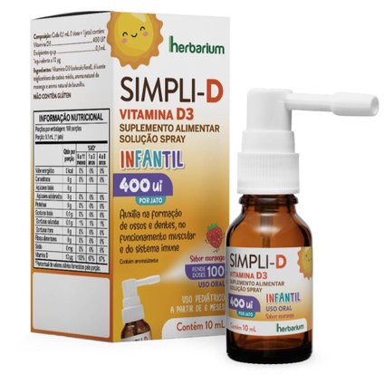 SIMPLI-D 400UI INFANTIL SABOR MORANGO 10ML