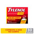 TYLENOL PARACETAMOL 750MG DOR NO CORPO E ARTRITE 30 COMPRIMIDOS