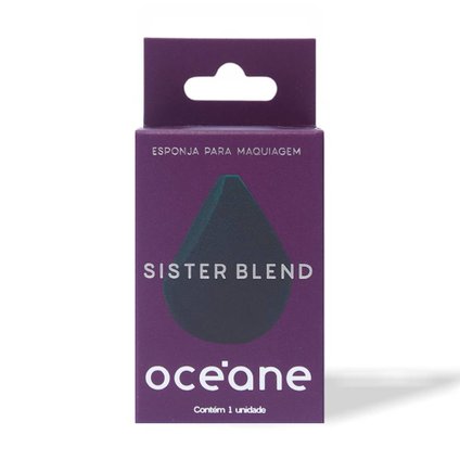 ESPONJA PARA MAQUIAGEM OCÉANE SISTER BLEND VERDE 1 UNIDADE