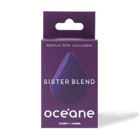 ESPONJA PARA MAQUIAGEM OCÉANE SISTER BLEND ROXO 1 UNIDADE