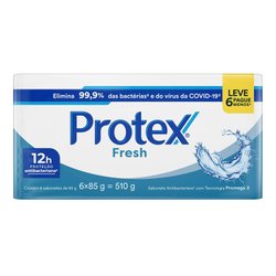 Kit Sabonete Em Barra Protex Fresh 6 Unidades De 85g