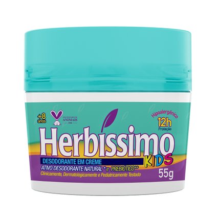 DESODORANTE EM CREME HERBÍSSIMO KIDS 55G