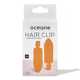 PRESILHAS DE CABELO OCÉANE EDITION HAIR CLIP LARANJA 2 UNIDADES
