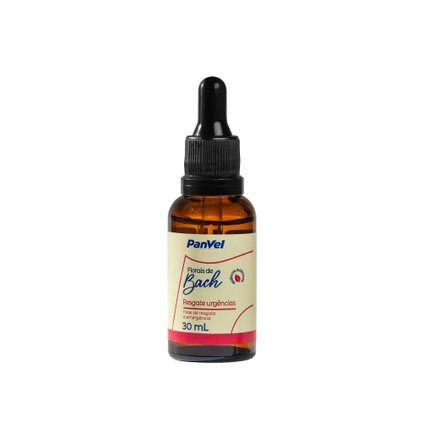 FLORAIS DE BACH RESGATE URGÊNCIAS FASE DE RESGATE E EMERGÊNCIA PANVEL 30ML