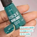ESMALTE VERDE ESCURO RISQUÉ MANICORES SE LIBERTA DO BÁSICO CREMOSO 8ML