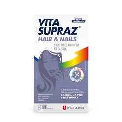 Suplemento Alimentar Vita Supraz Unhas E Cabelos 60 Cápsulas