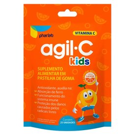 VITAMINA C AGIL-C KIDS LARANJA 25 UNIDADES