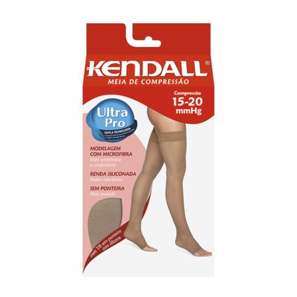MEIA LONGA 7/8 MÉDIA COMPRESSÃO KENDALL SEM PONTEIRAS MEL GG