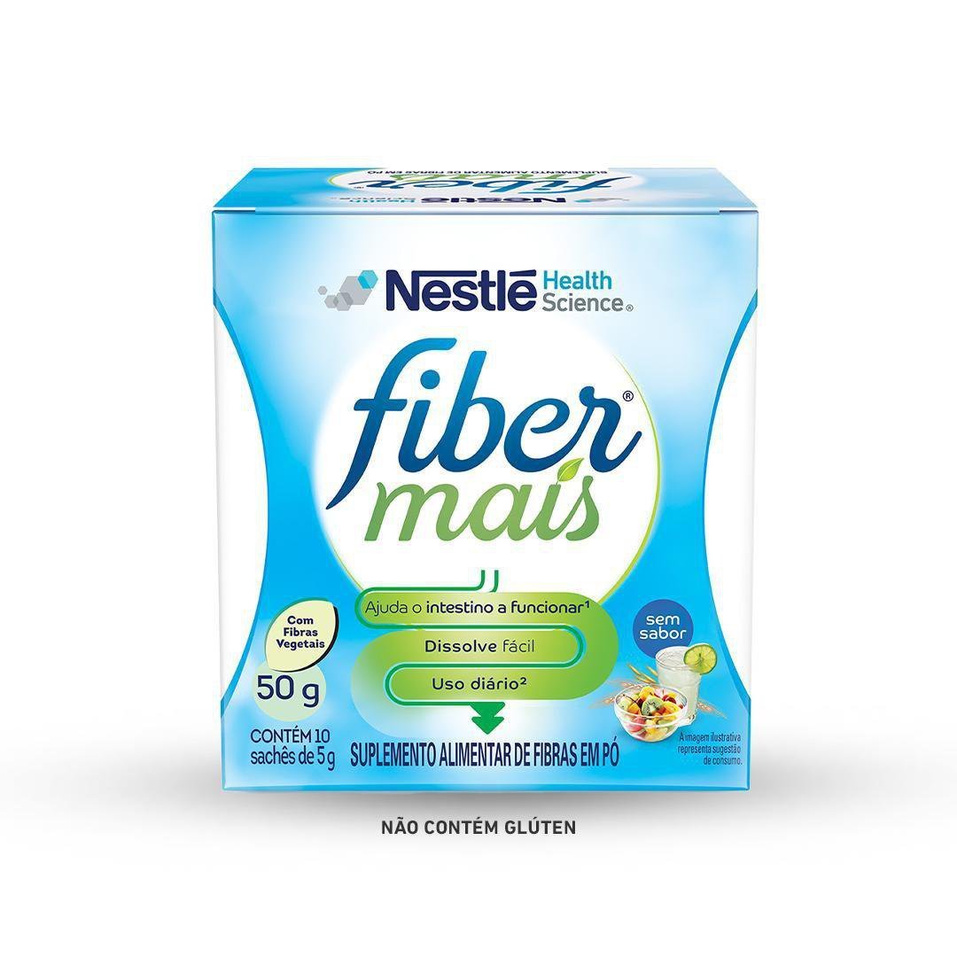 Suplemento Alimentar De Fibras Fiber Mais Sem Sabor 50g