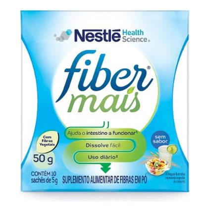 SUPLEMENTO ALIMENTAR DE FIBRAS FIBER MAIS SEM SABOR 50G