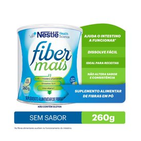 SUPLEMENTO ALIMENTAR DE FIBRAS FIBER MAIS SEM SABOR 260G