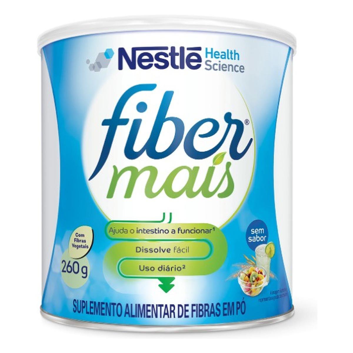 Suplemento Alimentar De Fibras Fiber Mais Sem Sabor 260g