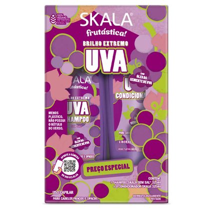 KIT SKALA UVA SHAMPOO 325ML + CONDICIONADOR 325ML