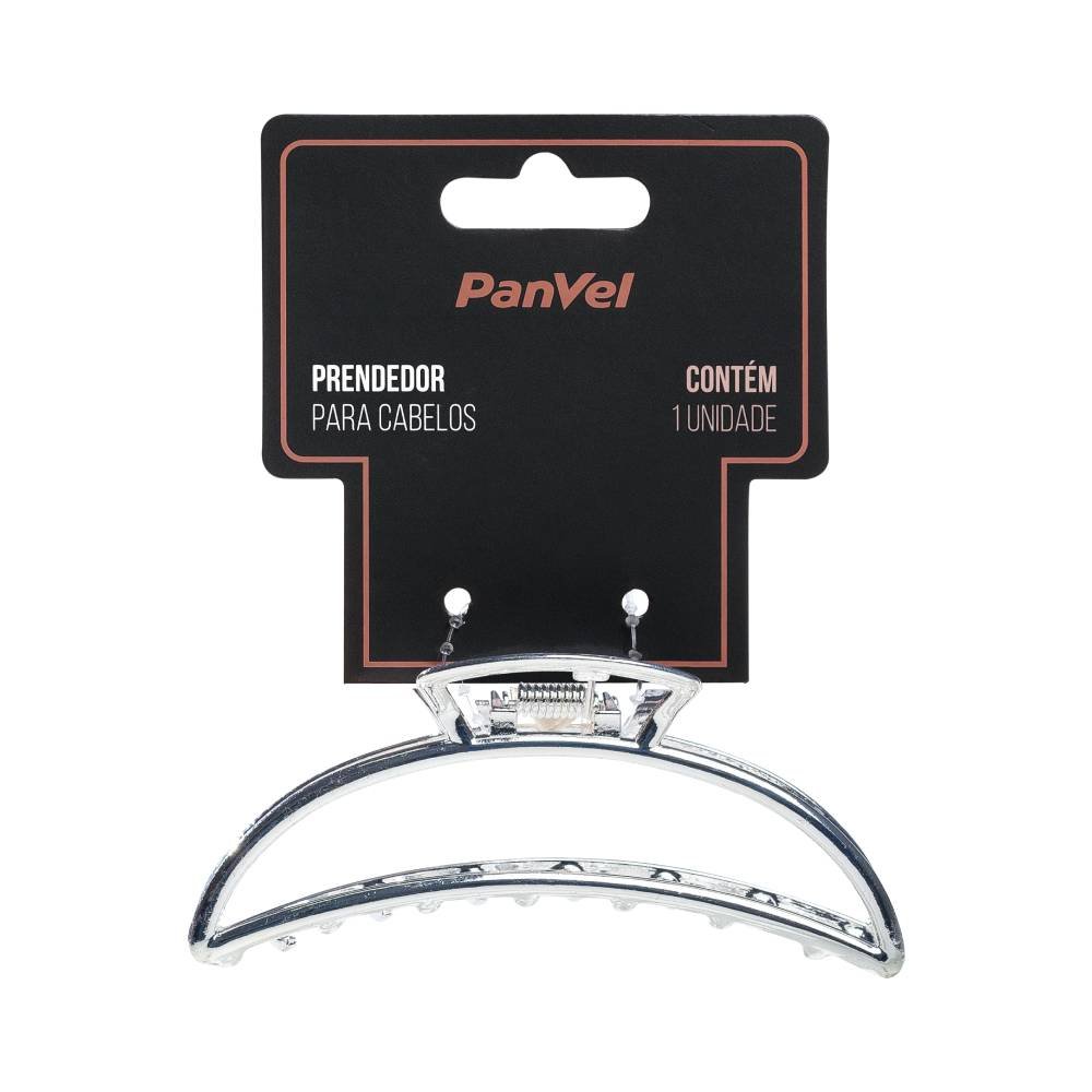 Piranha De Metal Para Cabelo - Tamanho Médio - Brilho Prata Panvel