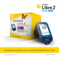 Kit Freestyle Libre 2 Plus Para Monitoramento De Glicose Leitor + Sensor