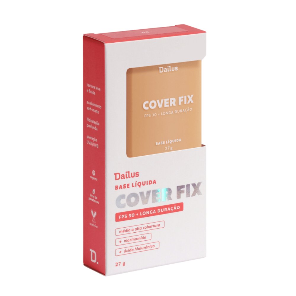 Base Líquida Dailus Cover Fix D5 Médio 27g