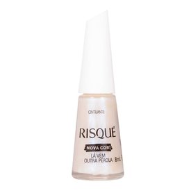 ESMALTE RISQUÉ LÁ VEM OUTRA PÉROLA CINTILANTE 8ML