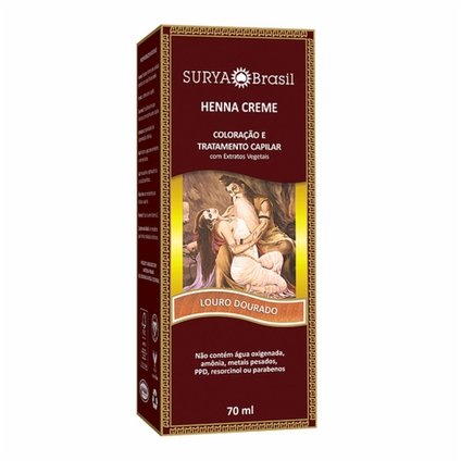 TINTURA SURYA HENNA CREME LOURO DOURADO