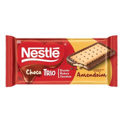 BISCOITO NESTLÉ CHOCOTRIO AMENDOIM 90G