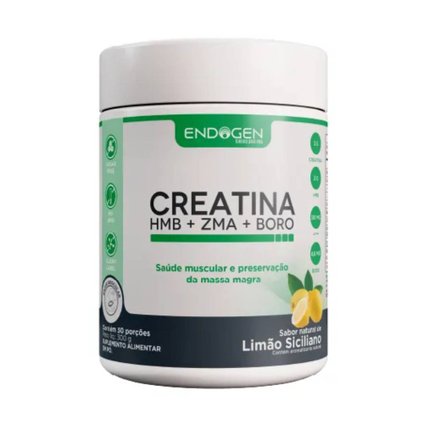 CREATINA ENDOGEN HMB + ZMA + BORO 300G