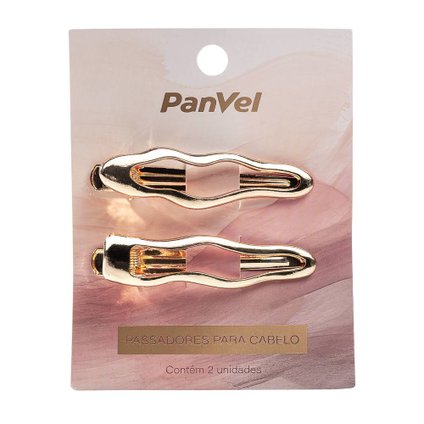 KIT COM 2 PRESILHAS DE METAL PANVEL NEW CLASSIC ICONIC EDITION DOURADO